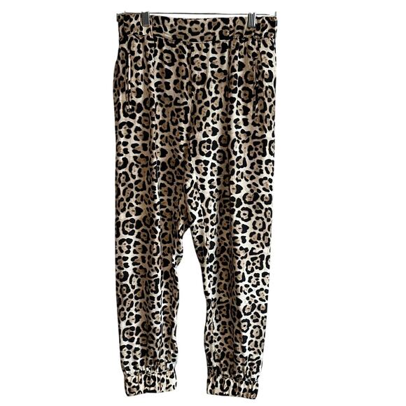 ATM Leopard Print Silk Pull on Pant Jogger XS - Picture 3 of 12
